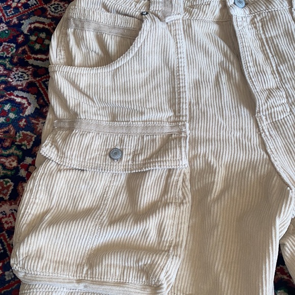 Free People We the Free. Beige corduroy slouch pants  fashion and roomy pockets - Picture 4 of 12